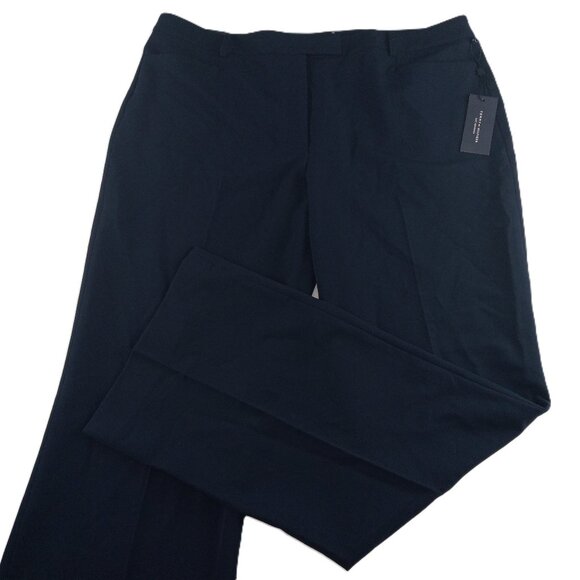 Tommy Hilfiger Women's Princeton Boot Leg Pant Size 16 Midnight Blue Mid Rise - Picture 1 of 8